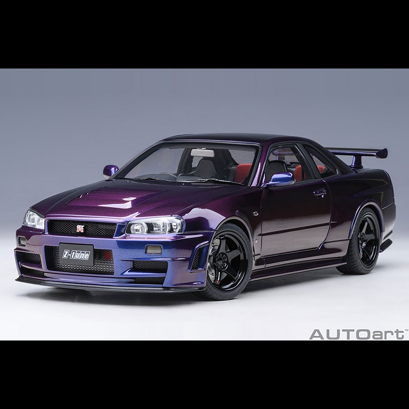 オートアート 1/18 NISMO R34 GT-R Z-tune （MIDNIGHT PURPLE Ⅲ） 未 ...