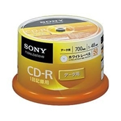 SONY CD-R データ用 700MB 48倍速 50枚 スピンドル プリンタブル