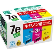 エコリカ　リサイクルインク　キヤノン7e　3色パック　 ECI-CA07E3P/BOX