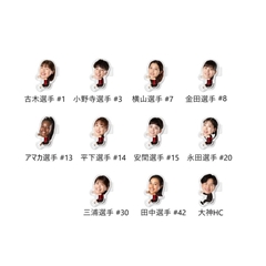 【アンテロープス】25-26モデル アクリルクリップ 古木 梨子選手 #1