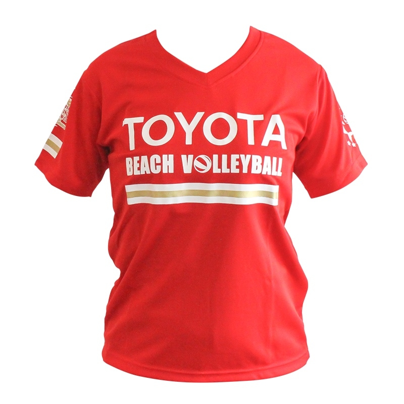 【ビーチバレーボール部】 Tシャツ（赤）