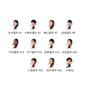 【アンテロープス】25-26モデル アクリルクリップ 横山 智那美選手 #7