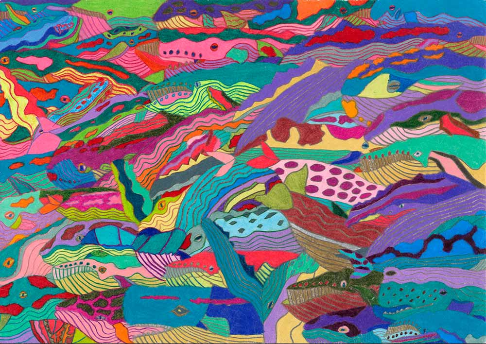 HERALBONY Art Prize 2024�@�g���^�����ԏ܁@��i���F�N�W���̌Q��@��ҁF�F�c�@���